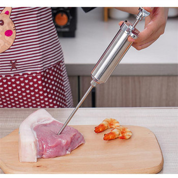 Инструмент за пълнене на пиле от неръждаема стомана Комплект за овкусяване на птиче месо Парти саламура Кухненски принадлежности за готвене Джаджи за готвач