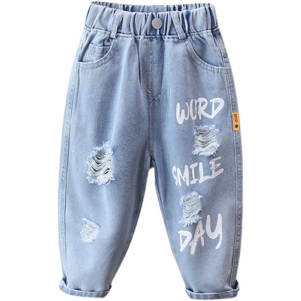 Farmer fiúknak mintával, szakadt motívumokkal