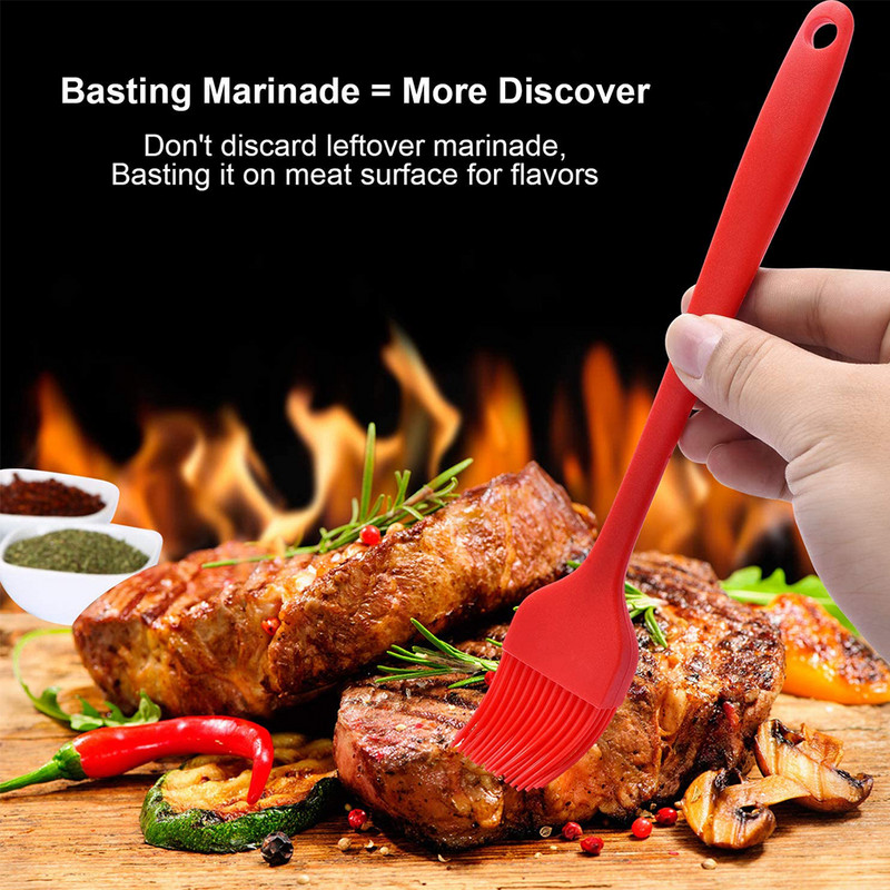 BBQ kepsnių adatų rinkinys nerūdijančio plieno prieskonių švirkštas pikniko mėsos skonio rinkinys Nešiojami kepsnių marinato įrankiai Priedai