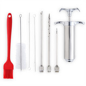 Nerūdijančio plieno vištienos įdaro įrankis Daugkartinio naudojimo mėsos kvapiųjų medžiagų rinkinys Nuimamas vakarėlio maisto kepsnių virtuvės gaminimo reikmenys