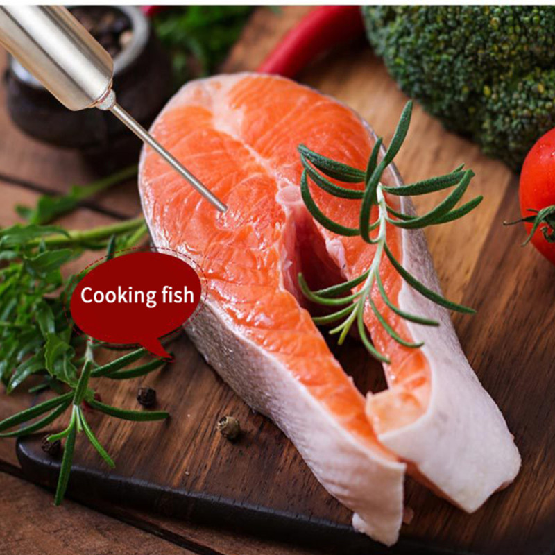 Rozsdamentes acél fűszerfecskendő pác befecskendező csirke grill hús BBQ fűszerezés szósz Íz tű konyhai BBQ eszköz Cocina