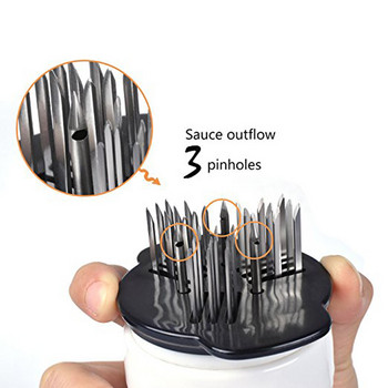 BBQ Meat Steak Beef Sauce Tenderizer with Stainless Steel 2-in-1 Professional Meat Tenderizer Injector Marinade Needle Meat Tools