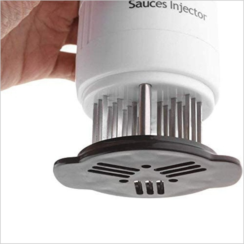 2 viename Profesionalus mėsos minkštiklis, marinato purkštukas, kepsninė, kepsnys, jautienos padažas, nerūdijančio plieno adata, virtuvės gaminimo įrankis