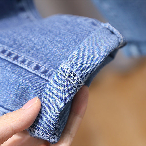 Blugi pentru copii cu centura elastica si buzunar