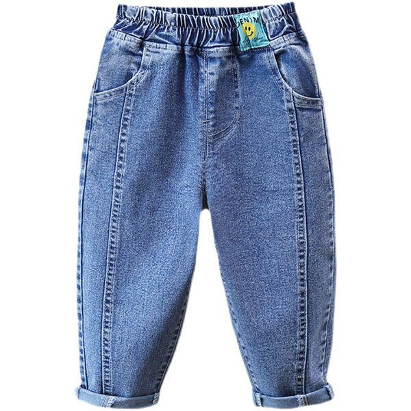 Blugi pentru copii cu centura elastica si buzunar