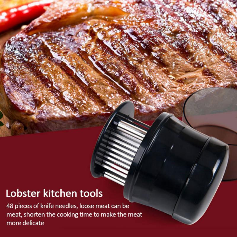 Nerūdijančio plieno palaidos mėsos adata Kepsnio plaktukas Mėsos sausgyslių laužiklis virtuvei Patogi ir praktiška palaidos mėsos adata