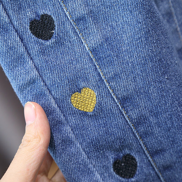 Elastingi vaikiški džinsai berniukams su raštu