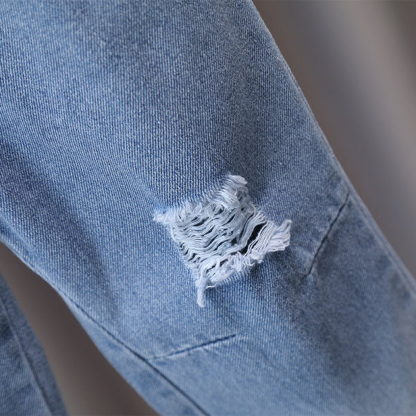 Alkalmi gyerekfarmer fiúknak zsebbel és szakadt mintával