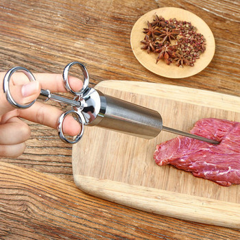Висококачествена неръждаема стомана Инжектор за месо с вкус на пуешко месо Шприц за месо Мариновани инструменти за готвене Инструменти Аксесоари