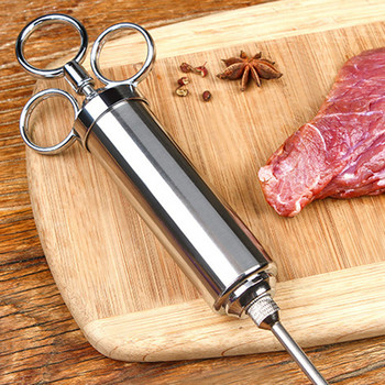 Висококачествена неръждаема стомана Инжектор за месо с вкус на пуешко месо Шприц за месо Мариновани инструменти за готвене Инструменти Аксесоари