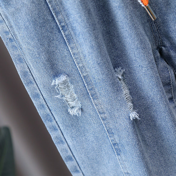 Blugi pentru copii cu buzunar și șireturi