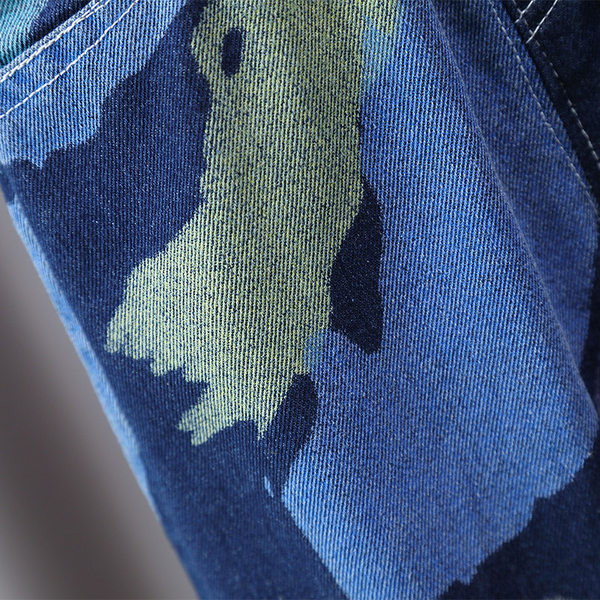 Blugi de camuflaj pentru copii cu buzunar