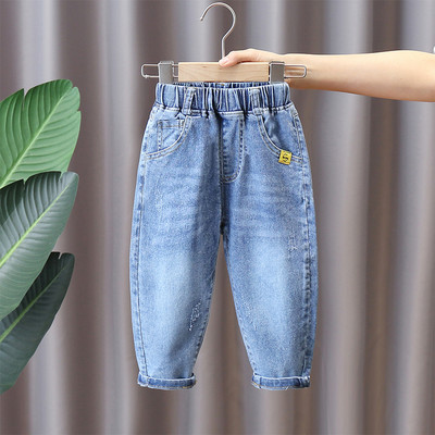 Bērnu elastīgie džinsi zēniem - ar kabatu