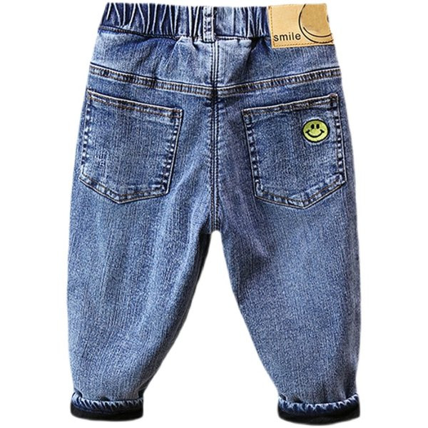 Rudeniniai vaikiški džinsai su pamušalu