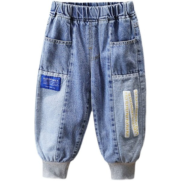 Blugi de toamna copii pentru baieti cu buzunar