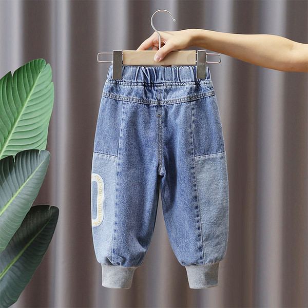 Blugi de toamna copii pentru baieti cu buzunar