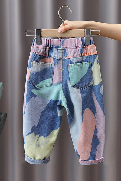 Blugi pentru copii colorati pentru baieti cu buzunar