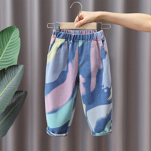 Blugi pentru copii colorati pentru baieti cu buzunar