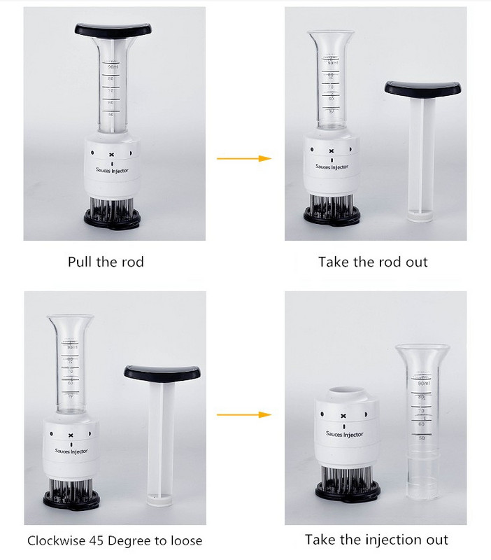 Virtuvės mėsos profesijos įrankis kepsnys mėsos minkštinimo adata vištienos jautienos prietaisas BBQ mėsos atlaisvinimas su nerūdijančio plieno adata