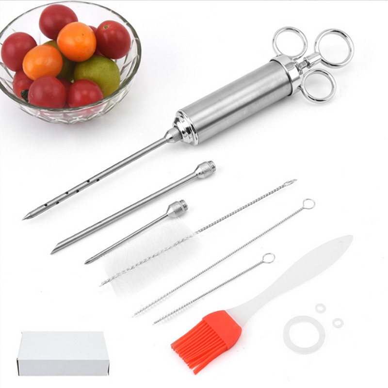 2022. aasta marinaadi maitsestamise pihusti kalkuniliha pihustid roostevabast terasest keedusüstlaga 3 nõelaga