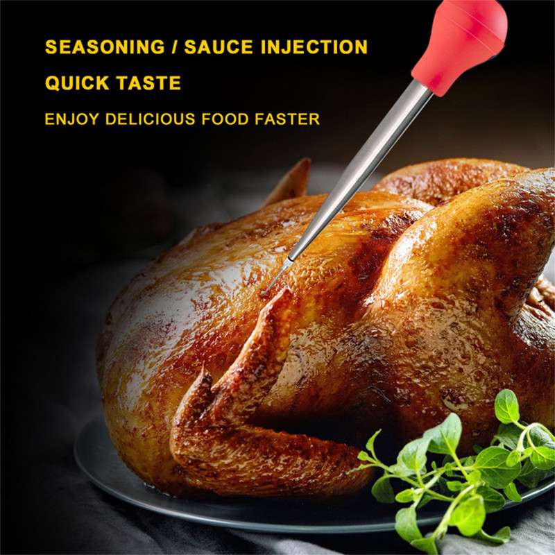 Naprave za roštilj od nehrđajućeg čelika Piletina Puretina Perad Roštilj Šprica Cijev za tijesto Roštilj Kapaljka za ulje Alati za kuhanje