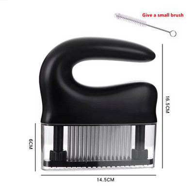 Új 48 pengés tűhús puhító rozsdamentes acél kés Hús Beaf steak kalapáccsal puhító kalapácsos főzőeszközök