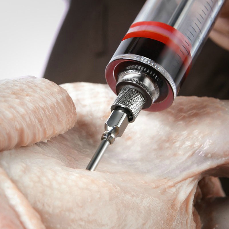 1 pakuotė nerūdijančio plieno adatų prieskonių švirkštų rinkinys BBQ mėsos skonio švirkštas virimo padažas marinatas priedai įrankiai