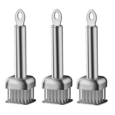 304 nerūdijančio plieno mėsos minkštiklis, patvarus ašmenimis jautienos kepsnio adata 21 itin aštri adata jautienos kepsniams Virtuvės gaminimo įrankiai