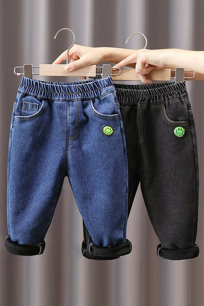 Dječje traperice s postavom u dvije boje