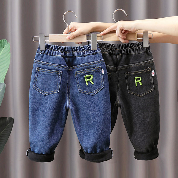 Dječje traperice s postavom u dvije boje