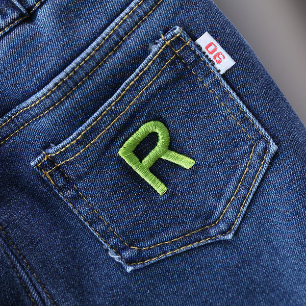 Dječje traperice s postavom u dvije boje