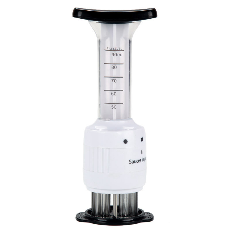 2-u-1 profesionalni uređaj za omekšavanje mesa Injektor za umake za marinadu BBQ odrezak Meso Govedina s iglom od nehrđajućeg čelika