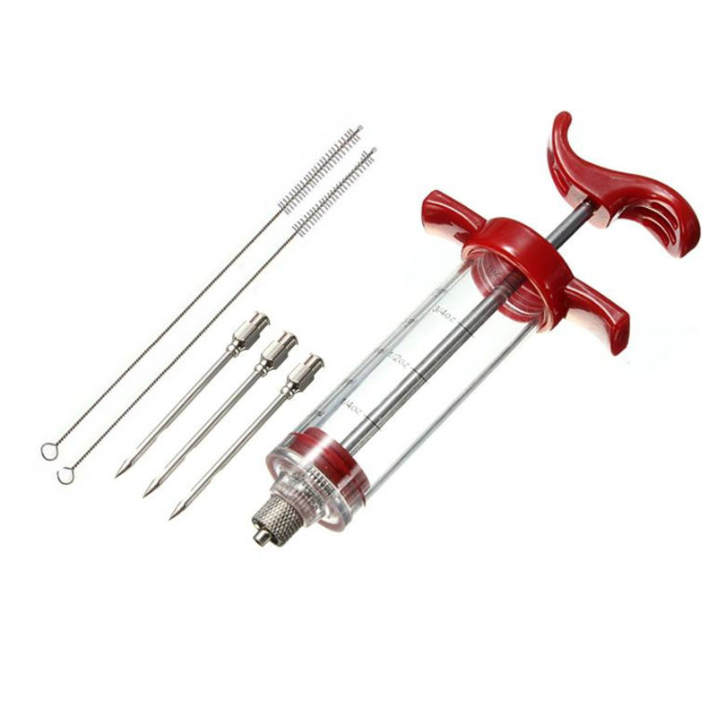 Maisto klasės PP nerūdijančio plieno adatų prieskonių švirkštų rinkinys kepsninės mėsos skonio švirkštas virtuvės prieskonių marinato priedai