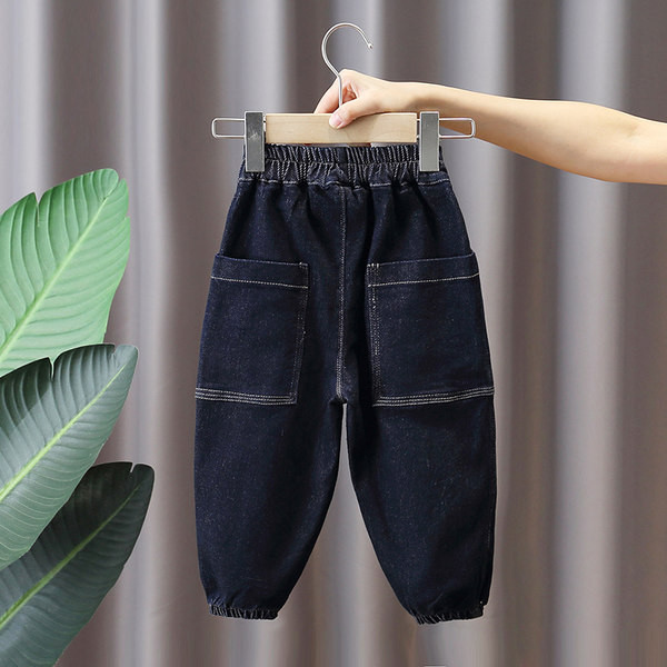 Blugi pentru copii elastici pentru baieti cu buzunar