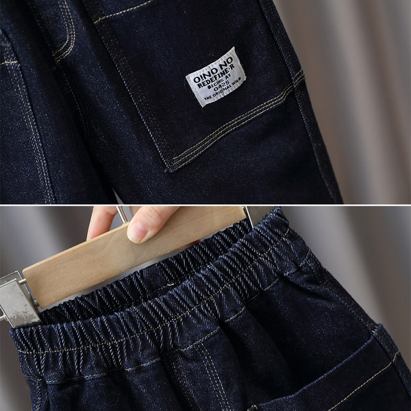 Blugi pentru copii elastici pentru baieti cu buzunar