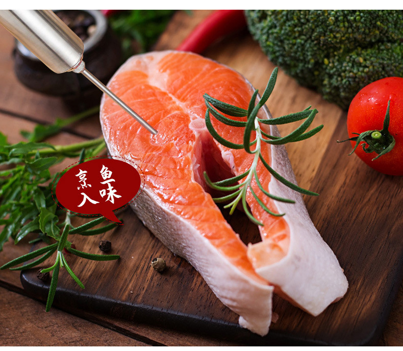 3 igle od nehrđajućeg čelika Kit za ubrizgavanje marinade za meso Grill puretina BBQ Začini Umak Okus Igla Dodatak za špricu za kuhanje