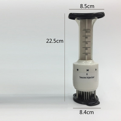 2 viename Mėsos minkštiklis ir marinato purkštukas Grilis Prieskoniai Padažas Purkštukai Virtuvės Įrankiai Priedai BBQ Kepimo reikmenys