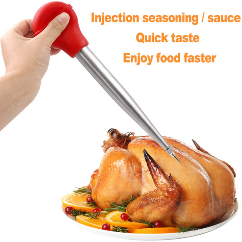 Kalakutienos adatų prieskonių siurblių rinkinys kepsninės priedai Silikono lašelinio diržo valymo šepetys Ekologiški virtuvės įtaisai Padėkos diena