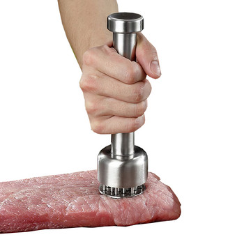 Игла за омекотяване на месо с остра игла от неръждаема стомана Кухненски инструменти за готвене Чук за крехко месо за телешки стек