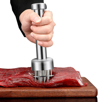 Meat Tenderizer Needle with Sharp Stainless Steel Needle Κουζίνα Μαγειρικά Εργαλεία Τρυφερό κρέας σφυρί για μοσχαρίσια μπριζόλα