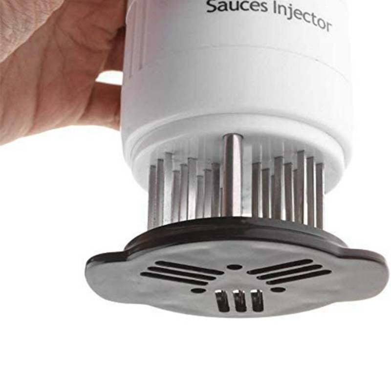 Nerūdijančio plieno mėsos minkštiklis adata jautienos kepsnys mėsos purkštukas marinato skonio švirkštas virtuvės prietaisai BBQ kepimo įrankiai