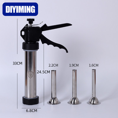 Dešrų gaminimo mašina dešrų įdaras Jerky Gun Manaul mėsos švirkštas namuose pagamintas naminis dešros įrankis mažas dešros įrankis dešros užpildas