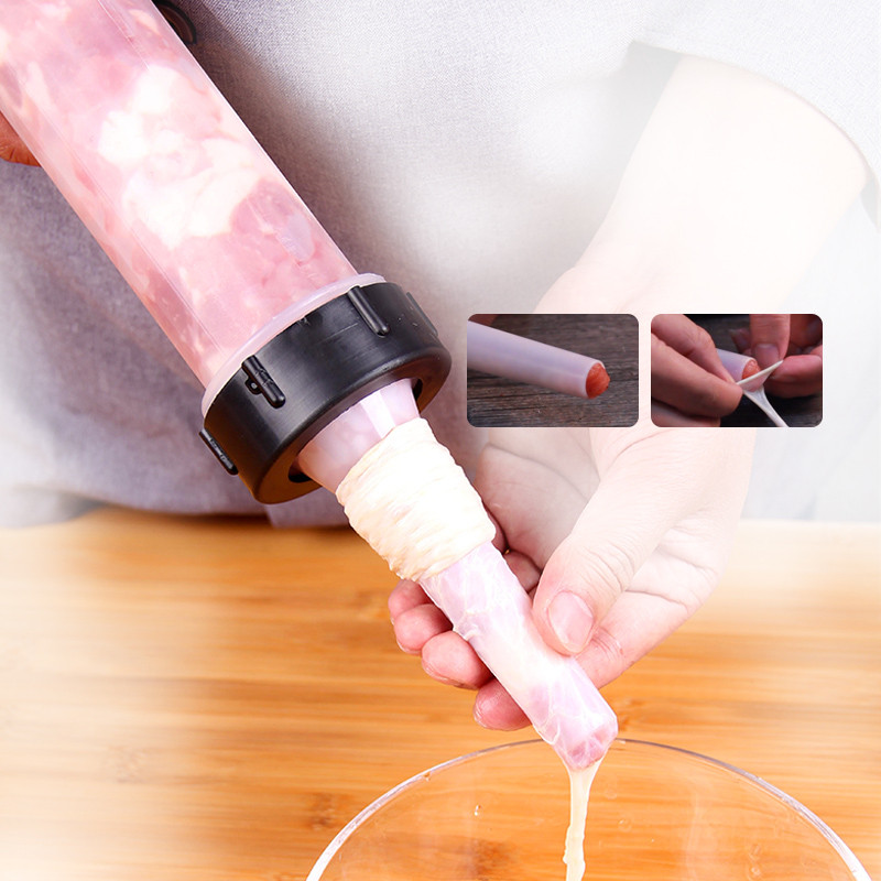 Dešrų gaminimo mašina dešrų įdaras Jerky Gun Manaul mėsos švirkštas namuose pagamintas naminis dešros įrankis mažas dešros įrankis dešros užpildas