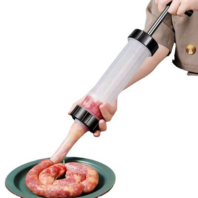 Εγχειρίδιο Homemade Sausage Tools Stuffer Meat Filling Tool Πρακτικό ακροφύσιο χοάνης σύριγγας λουκάνικου για σωληνάριο κλύσμα παρασκευής λουκάνικων