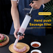 Greitas rankinis dešrelių aparato piltuvo antgalis Naminis dešrų užpildas švirkštas Mėsos užpildo purkštukas Virtuvės įrankiai