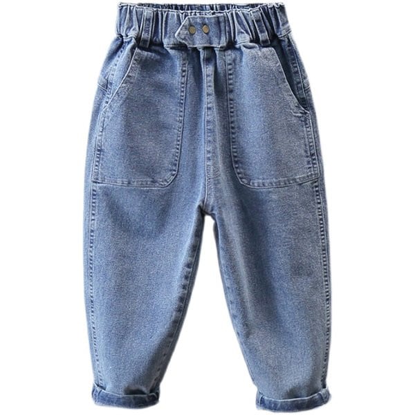 Vaikiški džinsai berniukams - su kišenėmis