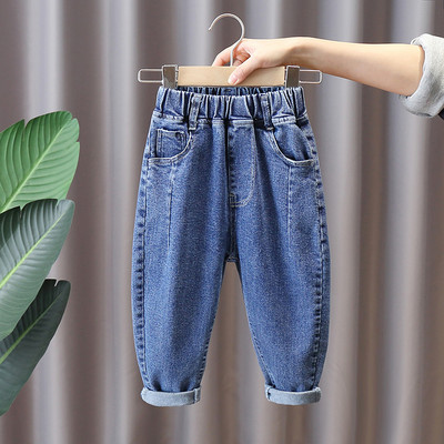 Jesensko-zimske dječje traperice za dječake - elastične s džepom