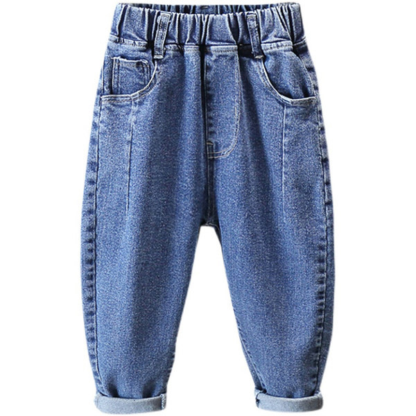 Jesensko-zimske dječje traperice za dječake - elastične s džepom