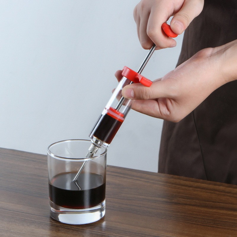 Nerūdijančio plieno adatos Prieskonių švirkštas Marinatas Injektorius Skonis Švirkštas Virtuvė Virtuvė Mėsa Paukštiena Kalakutiena Vištienos BBQ įrankiai