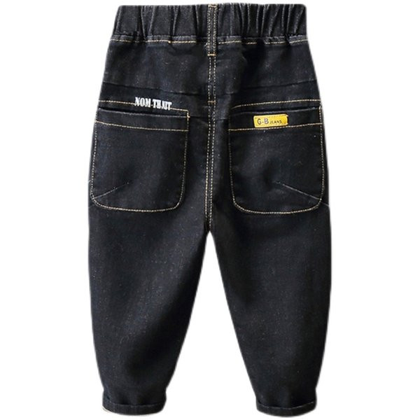 Elegantne traperice za dječake s printom i džepom